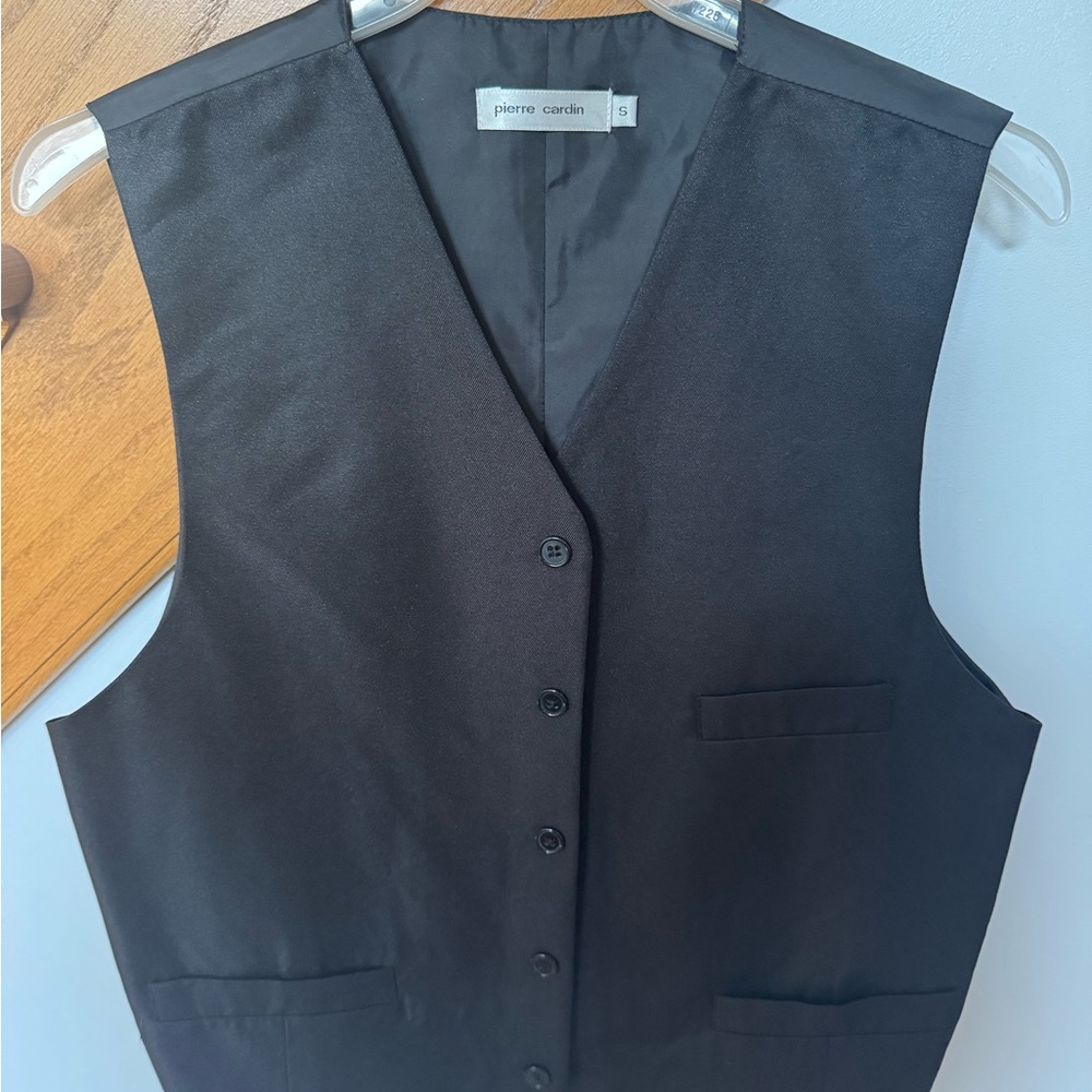 Pierre Cardin Black Vest Small